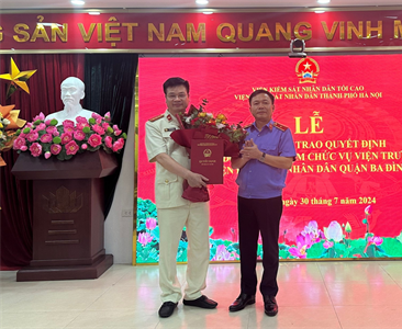 Lễ công bố và trao Quyết định điều động và bổ nhiệm chức vụ Viện trưởng Viện...